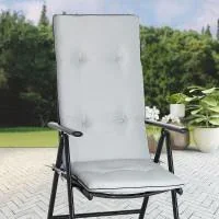 Set aus 6 Kissen hellgrau 120x45x5cm - 4