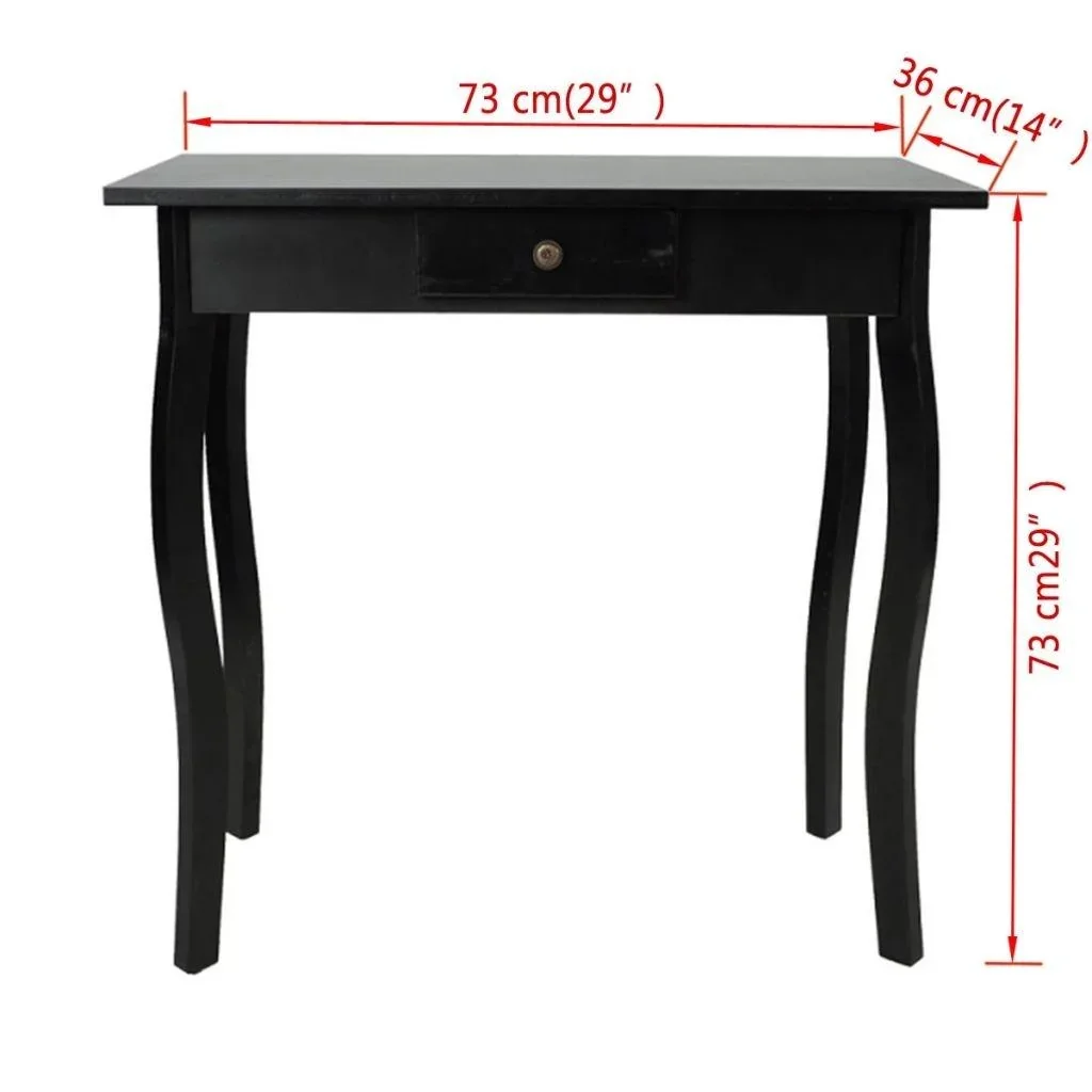 Wandtisch MDF schwarz - 0