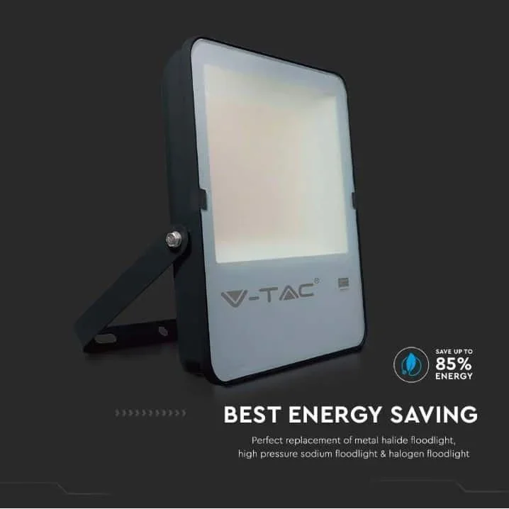 VT-302 LED-Flutlicht - 200 W - 27350 Lm - 6500K - schwarz - Extra effizient - 3