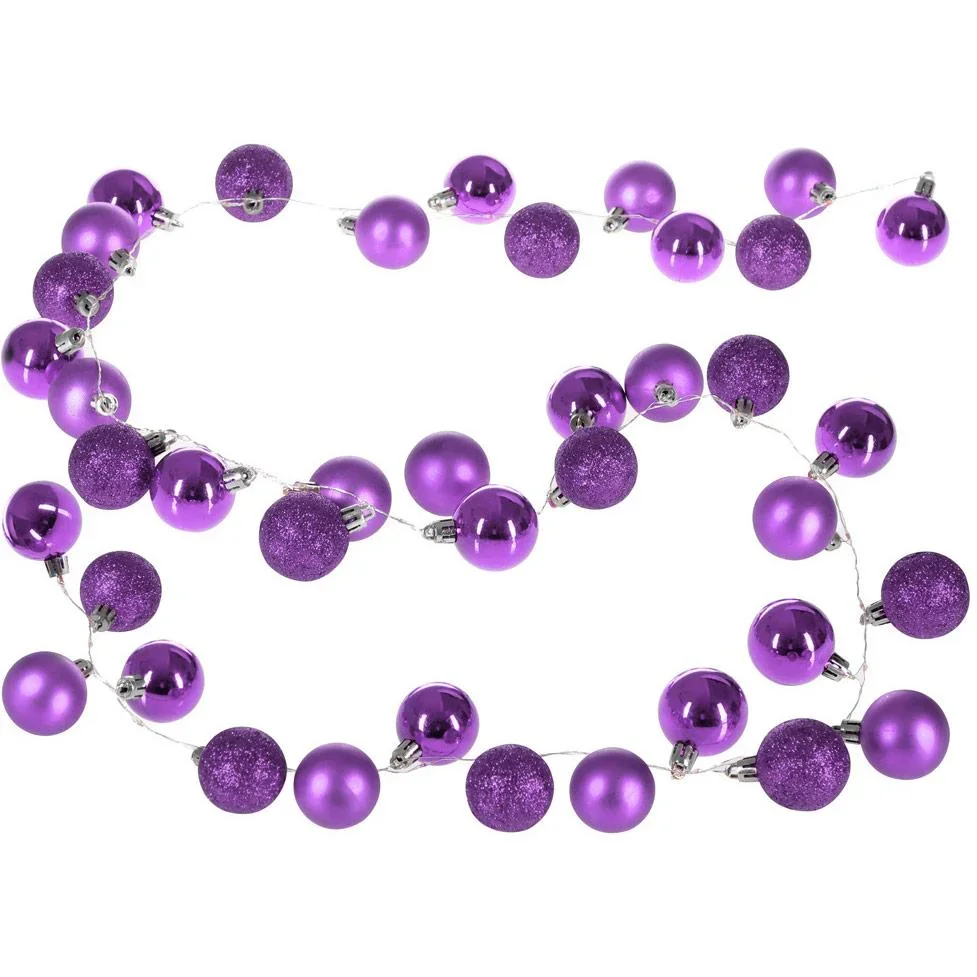 Weihnachtsbeleuchtung 40-LED - Lila - 2m - 3