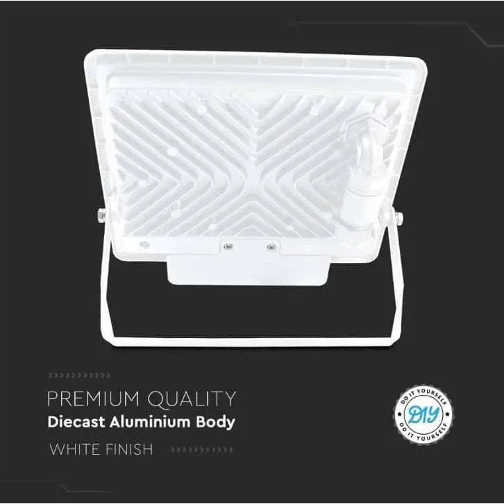 VT-158S LED-Flutlicht mit Sensor - 50 W - 4000 Lm - 4000K - Weiß - 0
