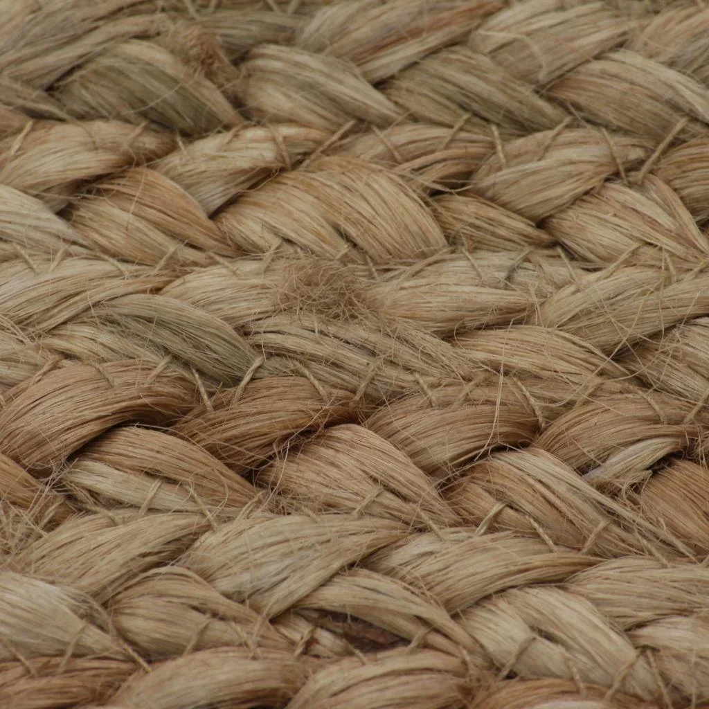 Teppich rund 150 cm gewebte Jute - 0