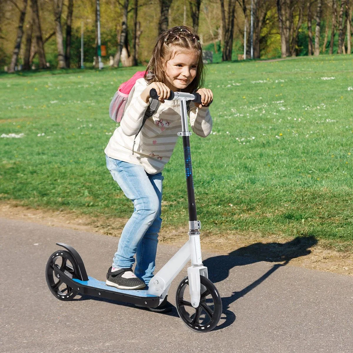 Tretroller für Kinder blau/weiß - 4