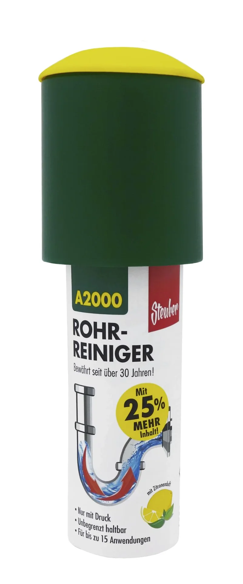 Druck-Rohrreiniger Komplett-Set 3-teilig - Sekunden-Abluss-Frei - 4