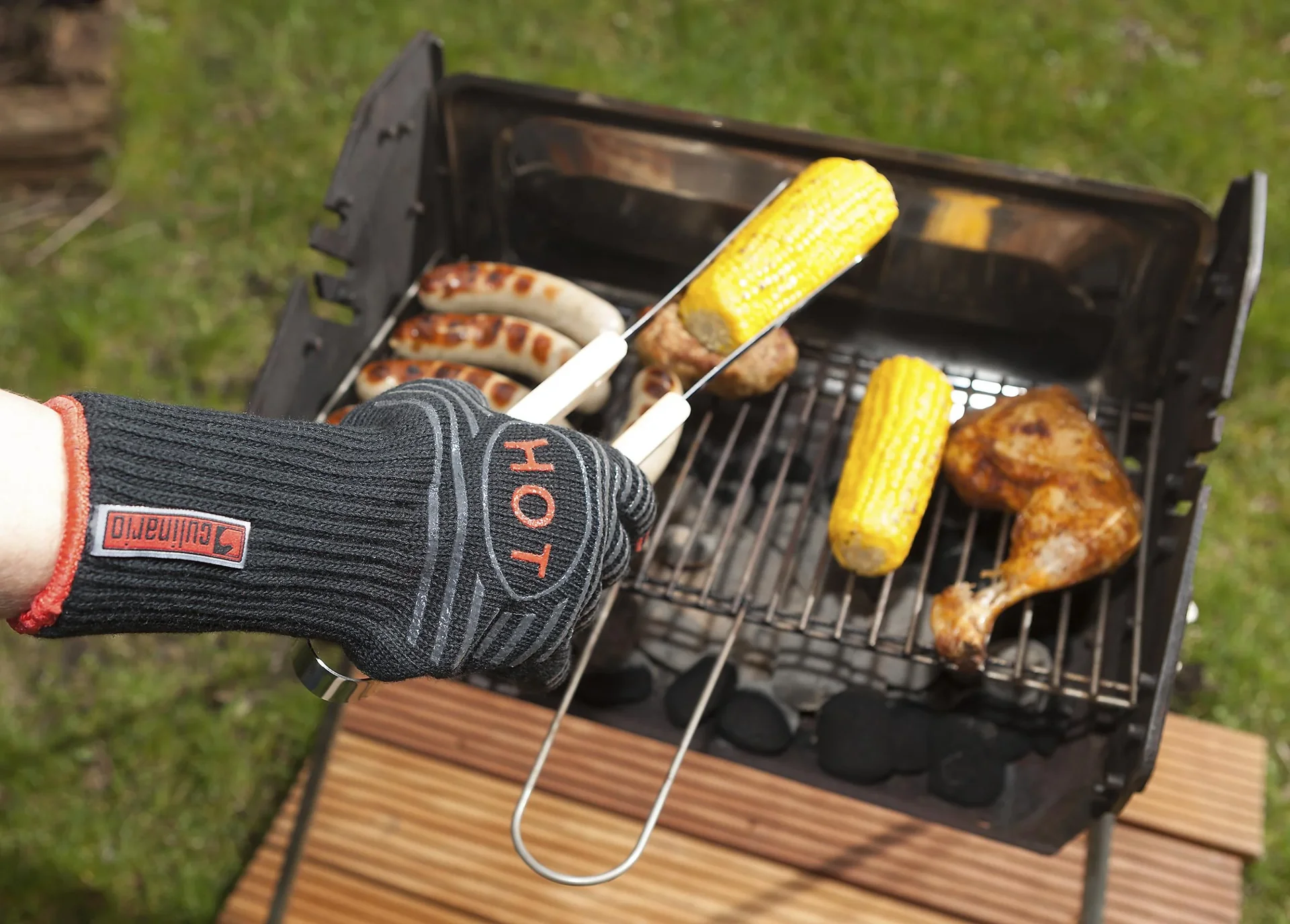 Set Grill- und Backofenhandschuh, 2er - 1