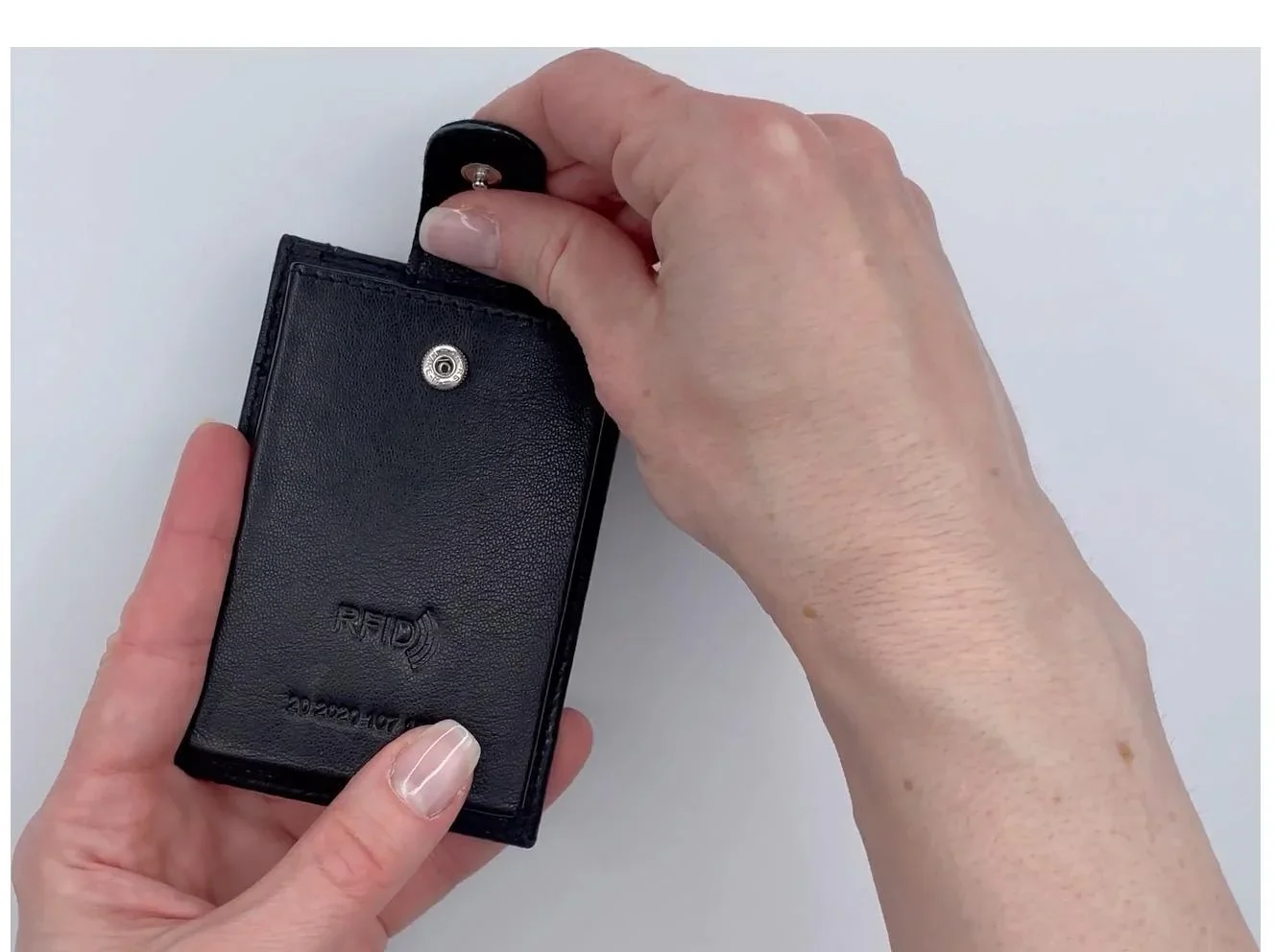 Kreditkartenbörse "Push & Pull", schwarz - 3