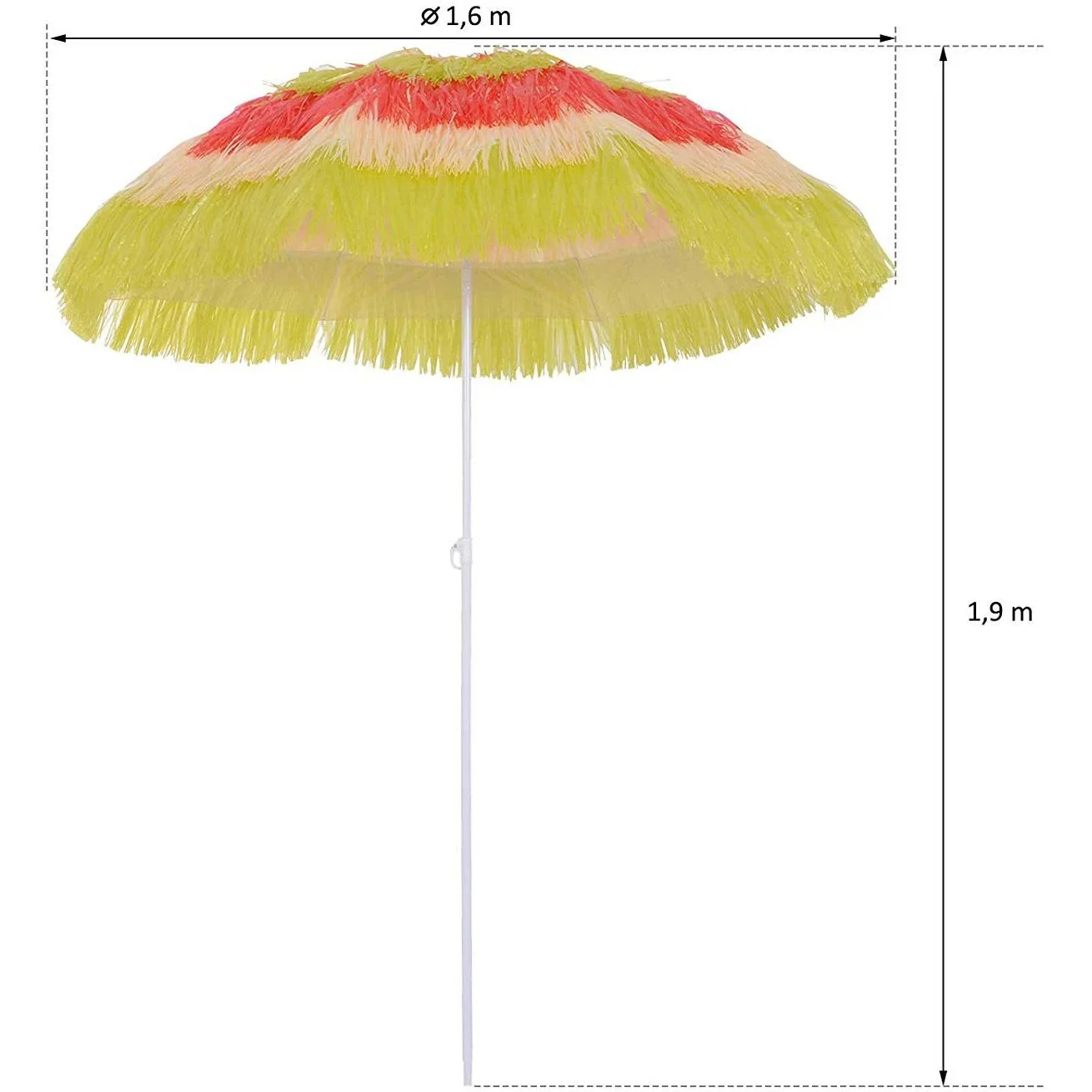 Hawaiischirm Partyschirm Ø 160 cm - 3