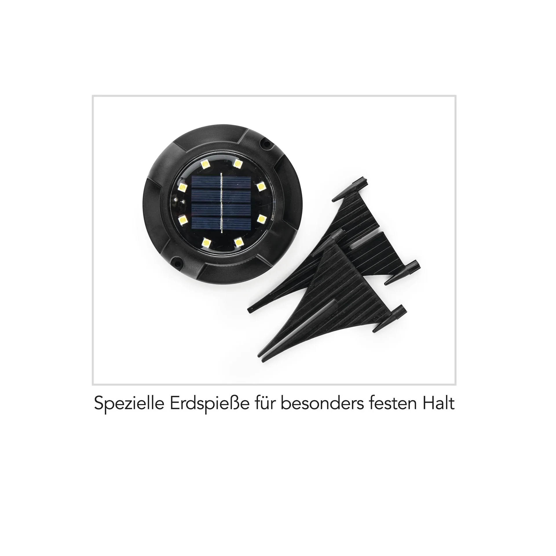 4er Set Solar Bodenleuchte mit Dämmerungssensor - 1