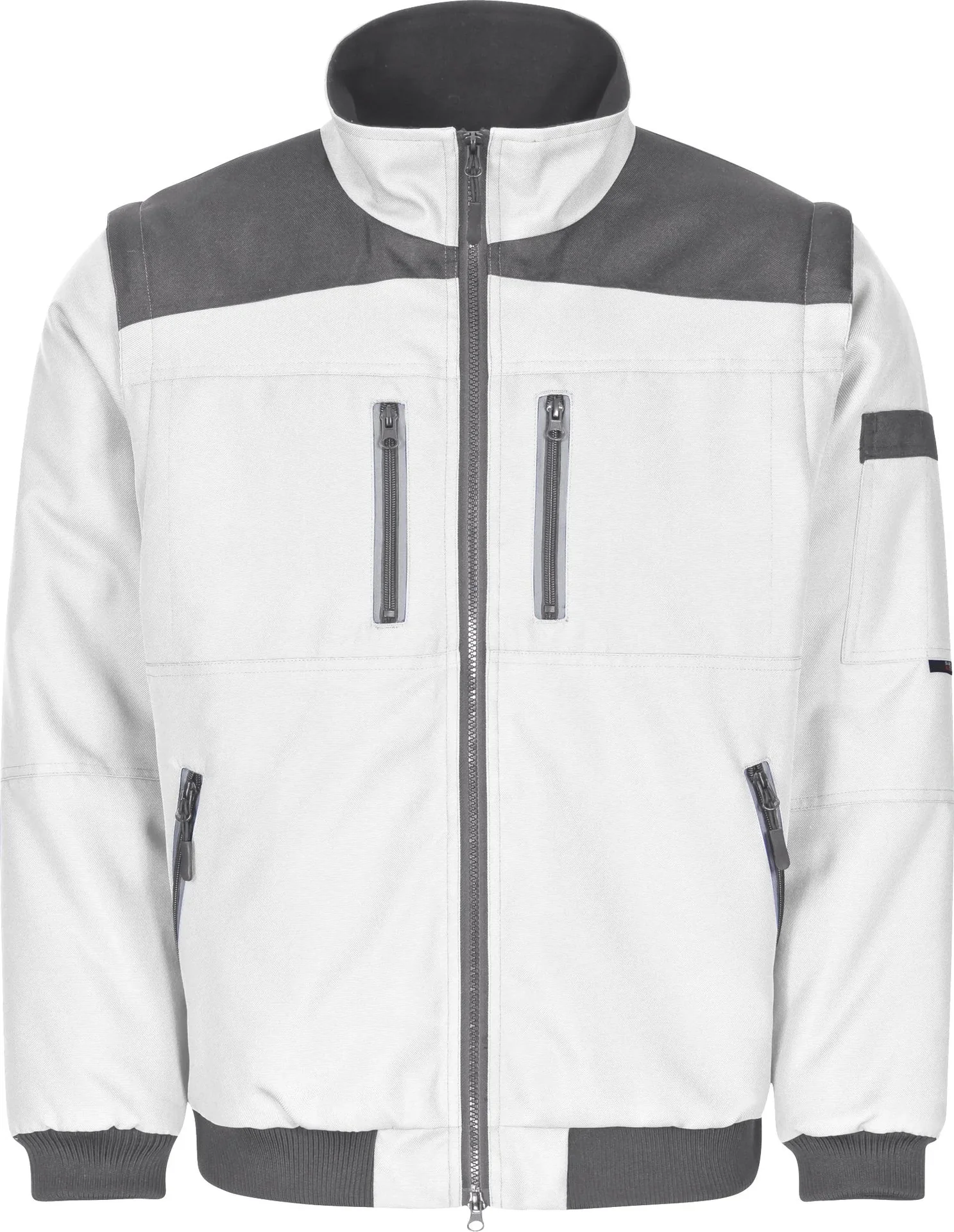 Funktionsblouson, weiss-grau, Gr. M - 0