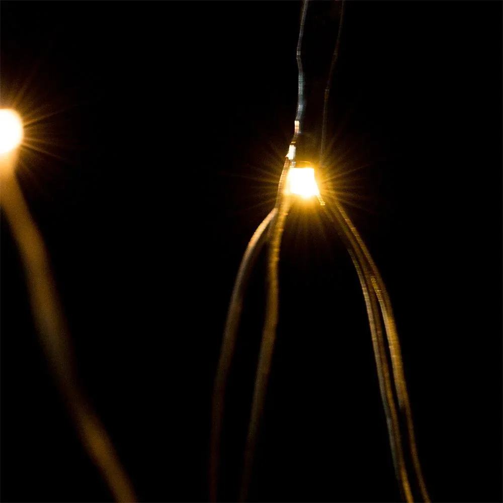 Netz-Lichterkette warmweiß 100 LED 120x120cm - 2