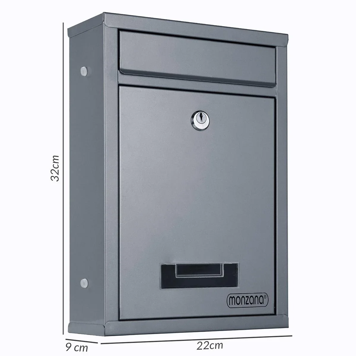 Briefkasten silber 32x22x9cm - 3