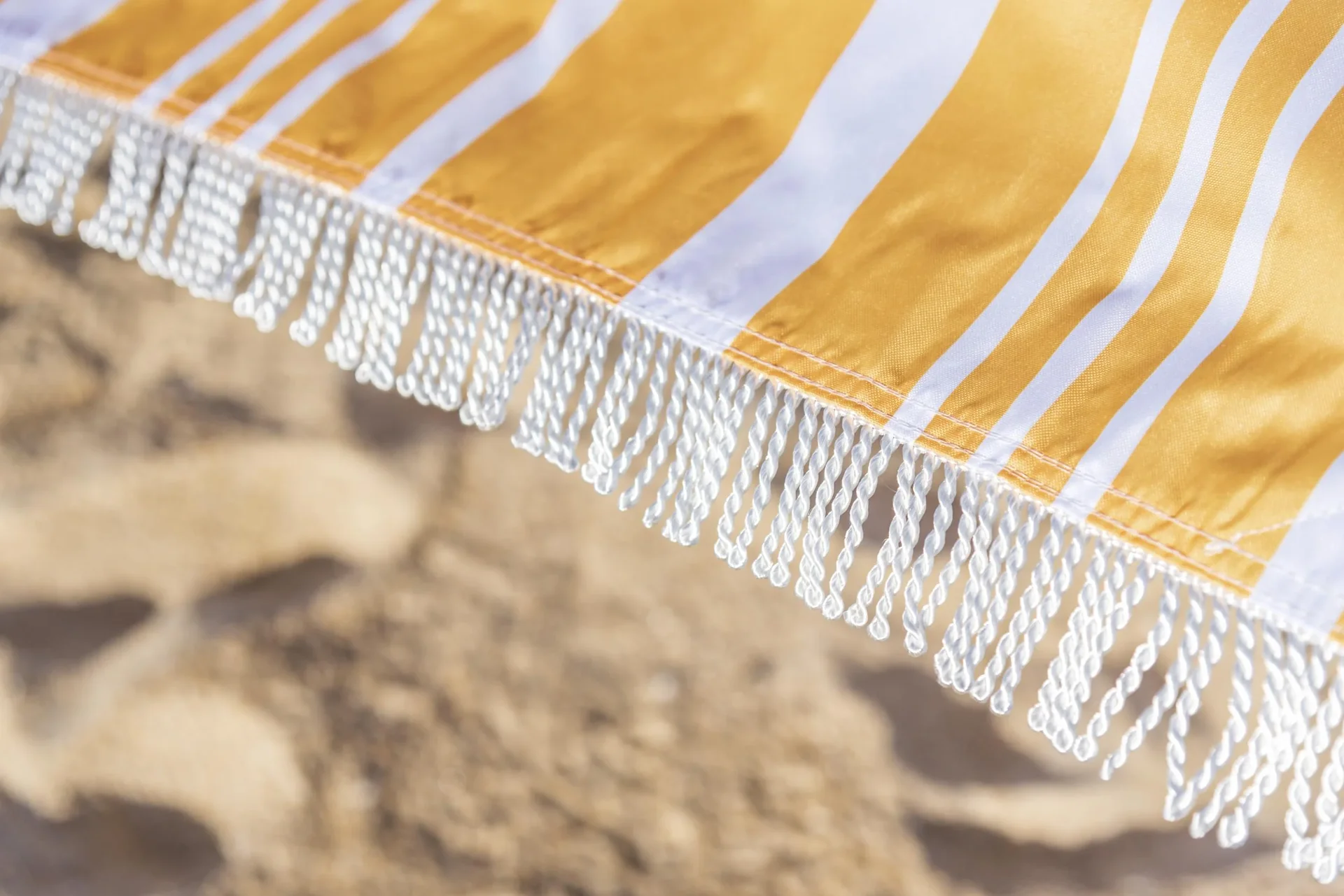 Sonnensegel Strand 146x220x150 cm Gelb - 6