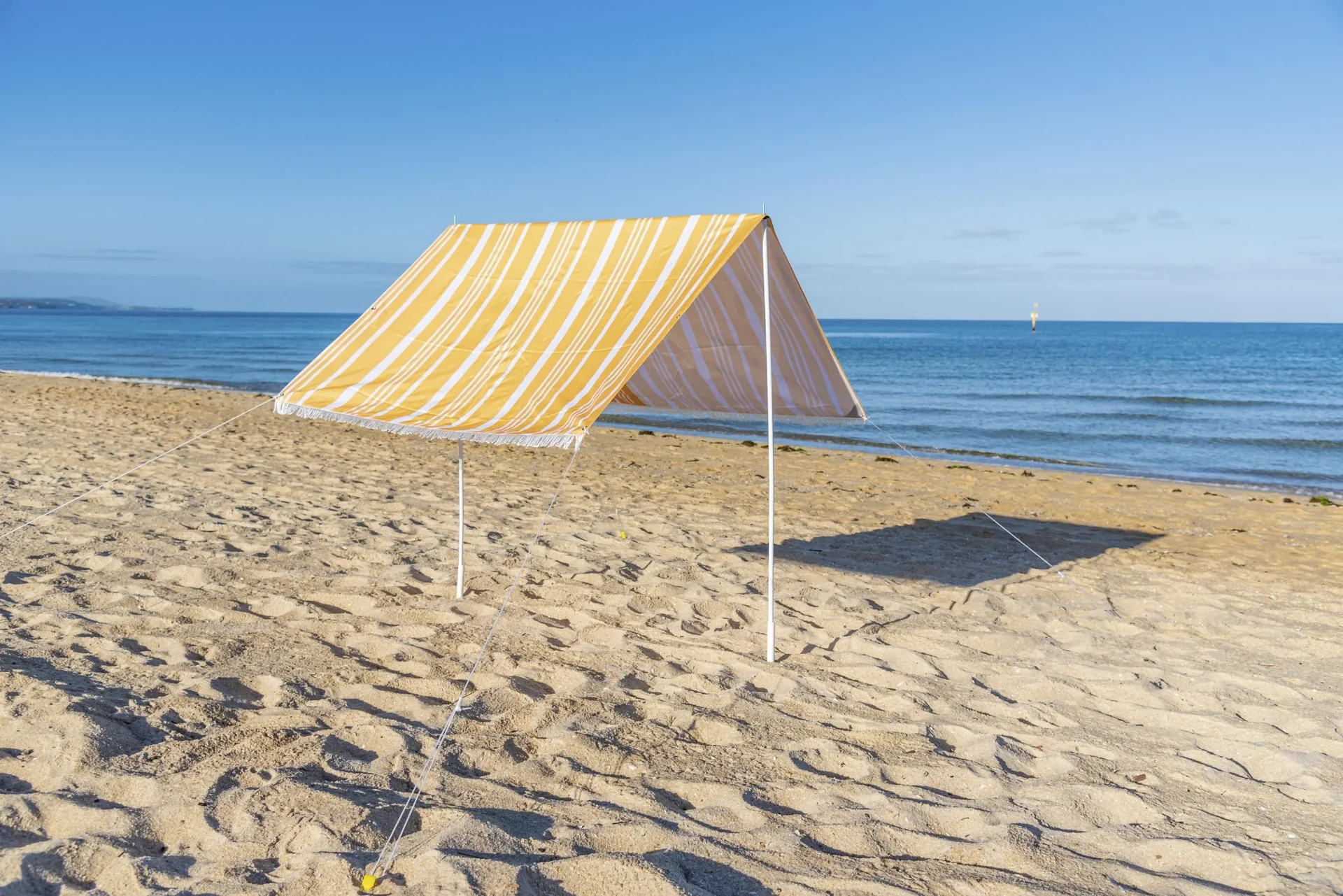 Sonnensegel Strand 146x220x150 cm Gelb - 8