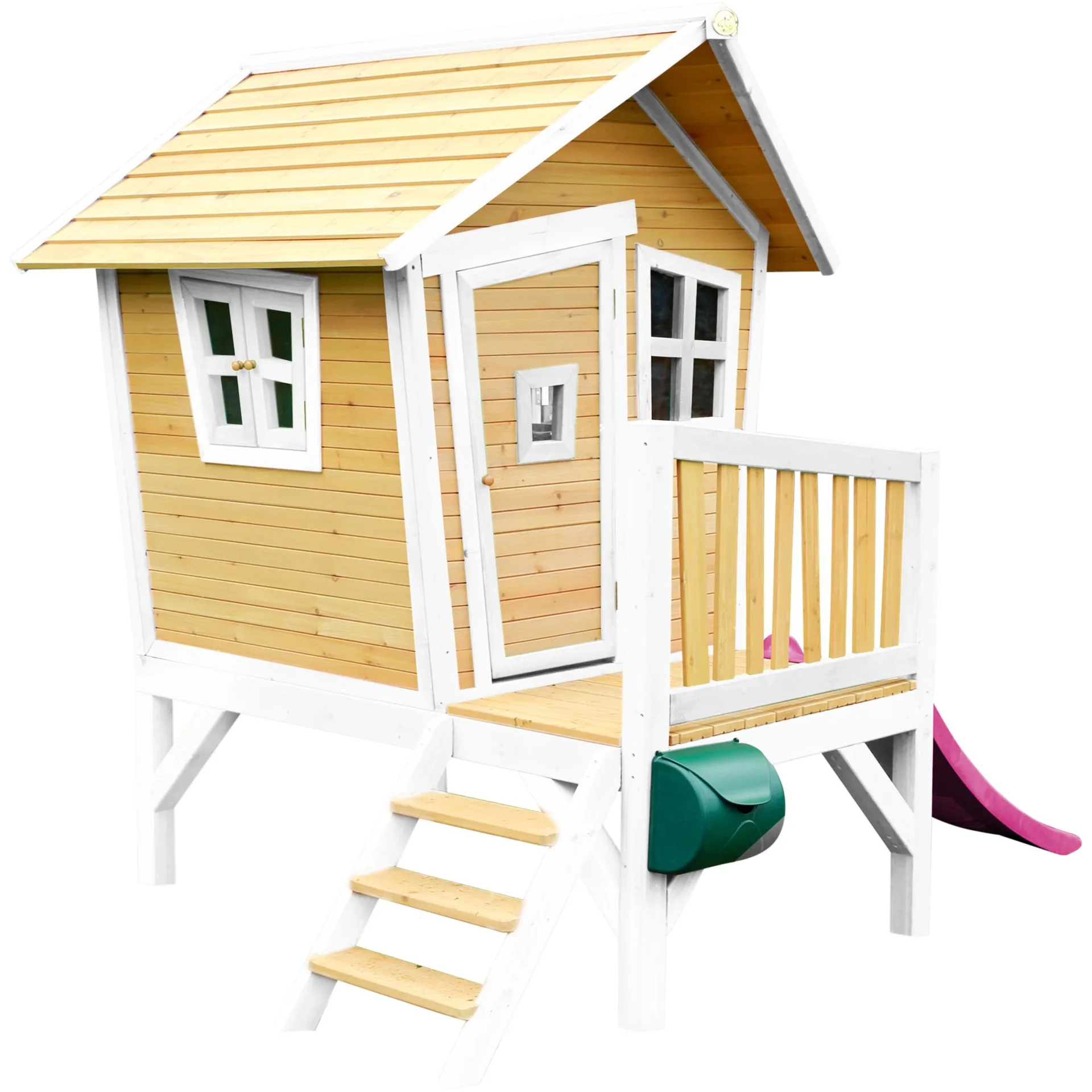 Robin Spielhaus Braun/Weiß - Lila Rutsche - 2