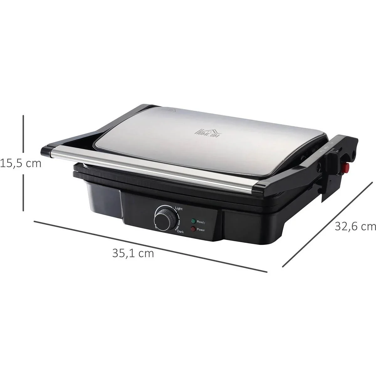 Toastmaschine 2000W 35,1 x 32,6 x 15,5 cm - 0
