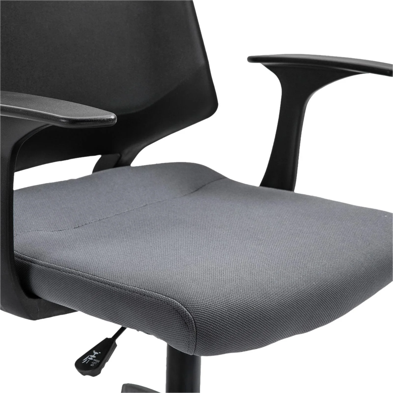 Drehstuhl Chefsessel Schreibtischstuhl rollbar höhenverstellbar ergonomisch gepolstert Grau 62 x 55 x (92 101) cm - 1