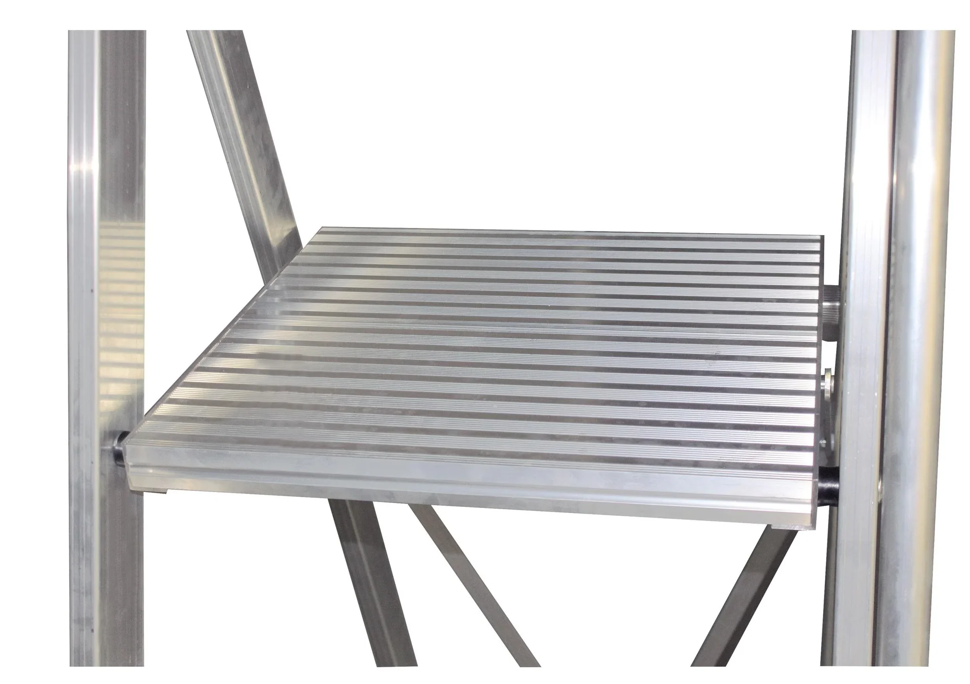 Stufen- Stehleiter m. großer Standplattform, 7 Stufen - 1