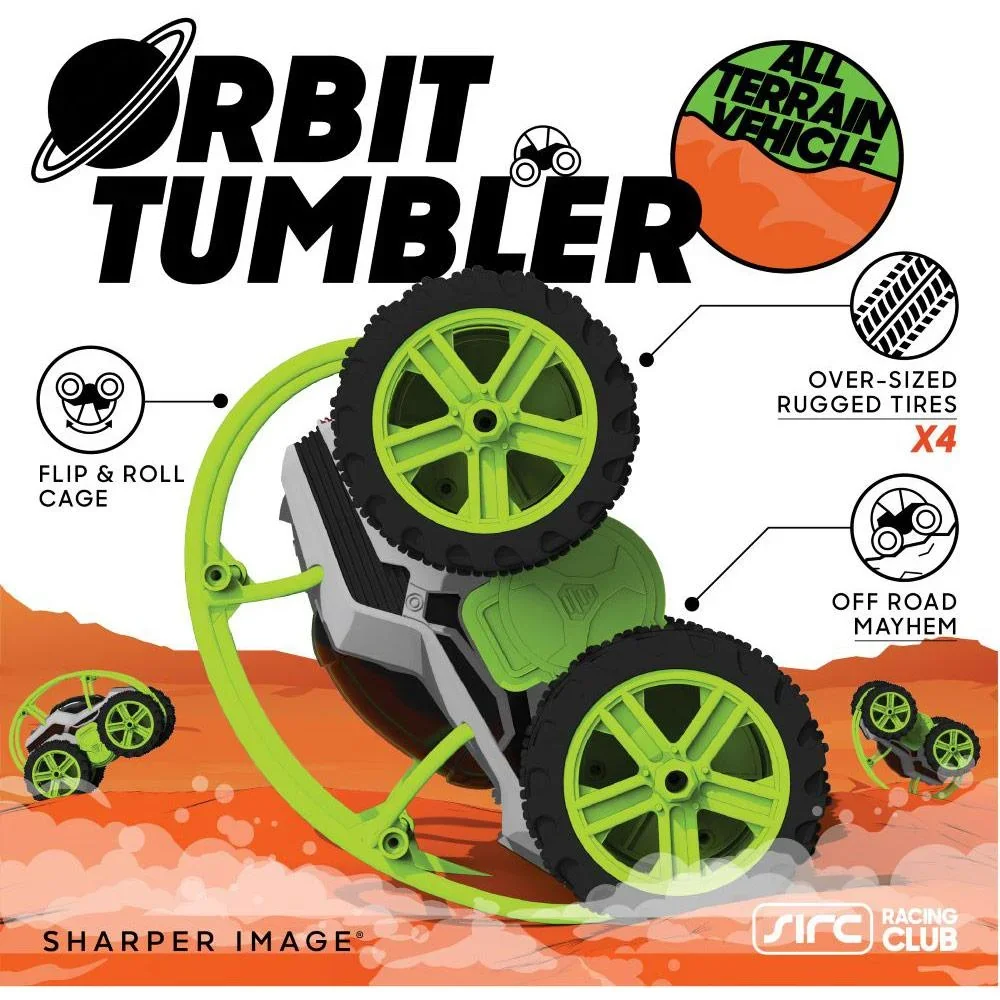 Sharper Image RC Orbit Controlled Car - All Terrain - Stunt / Flip Car - Grün - 3