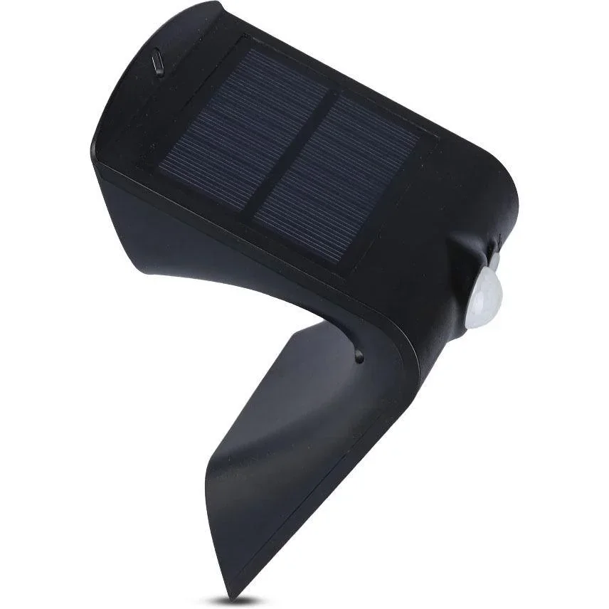 VT-767-2 LED-Solar-Außenbeleuchtung - 1,5W - 220Lm - schwarz - 1