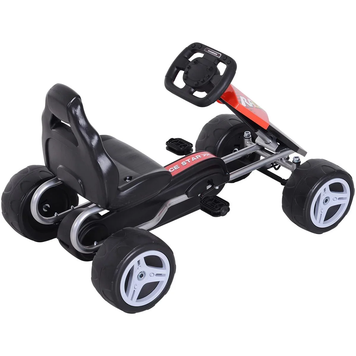 Kinder Go-Kart rot/schwarz - 4