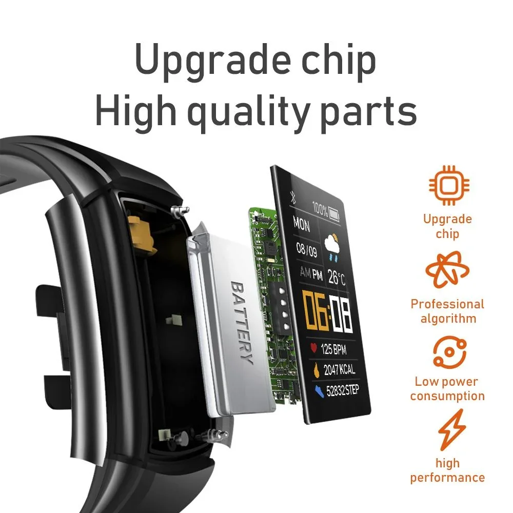 Fitnessarmband mit Herzsensor und Blutdrucksensor - 2