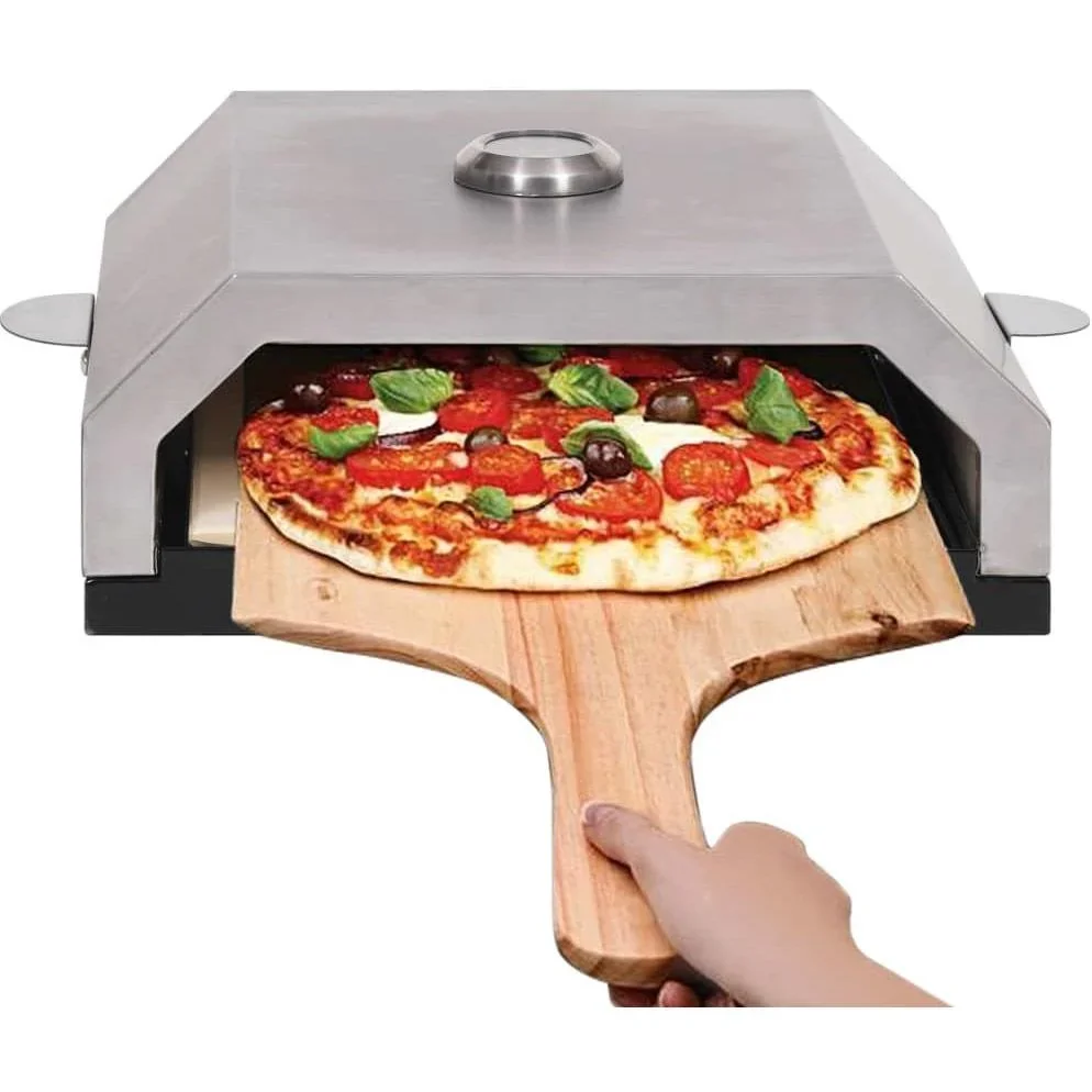 Pizzaofen mit Keramikstein für Gas-/Kohlegrill - 0