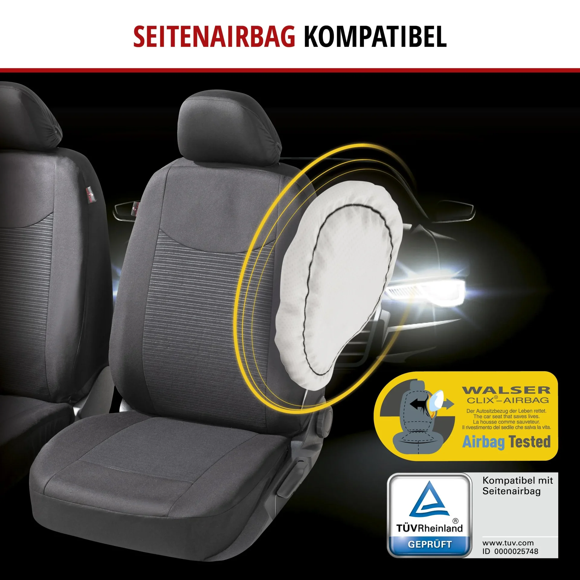 Auto Sitzbezug "SPEEDWAY" - Komplett-Set - 1