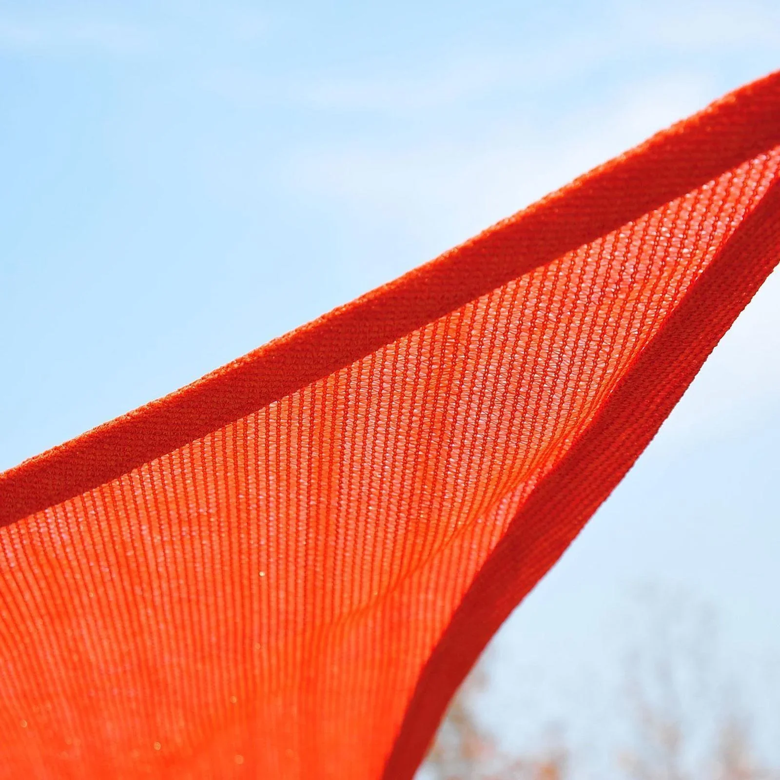 Sonnensegel Dreiecke Rostrot 5x5x5 m HDPE - atmungsaktiv - 2