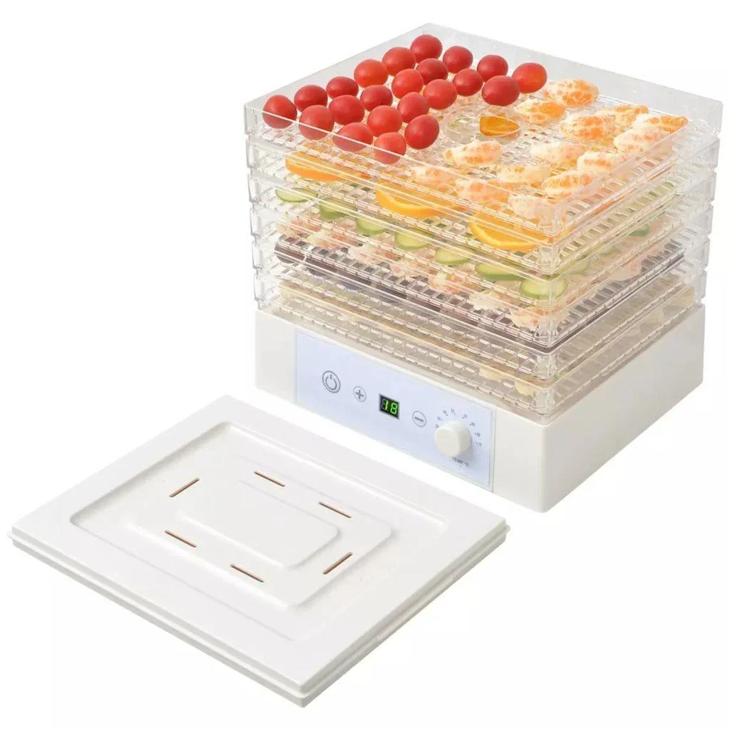 Lebensmitteltrockner mit 6 Tabletts 250 W weiß - 1