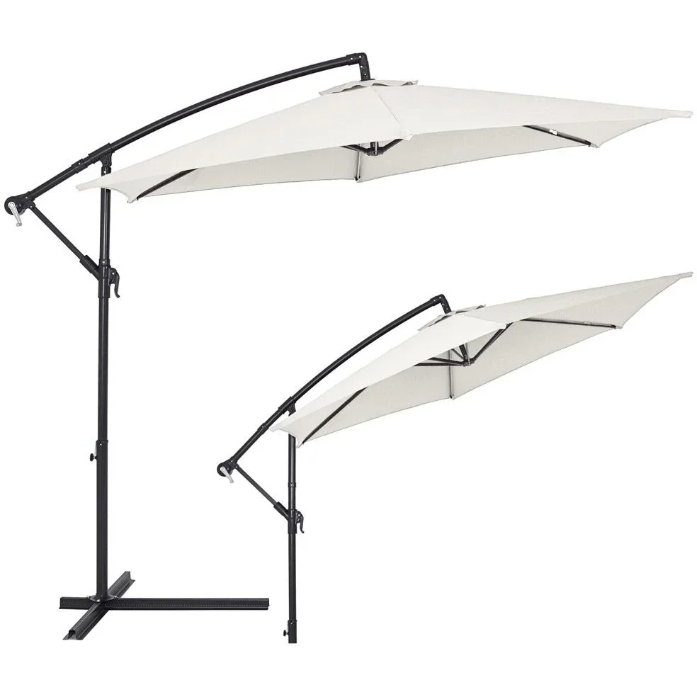 Sonnenschirm Aluminium Ø 300cm Creme mit UV-Schutz 40+ - 3