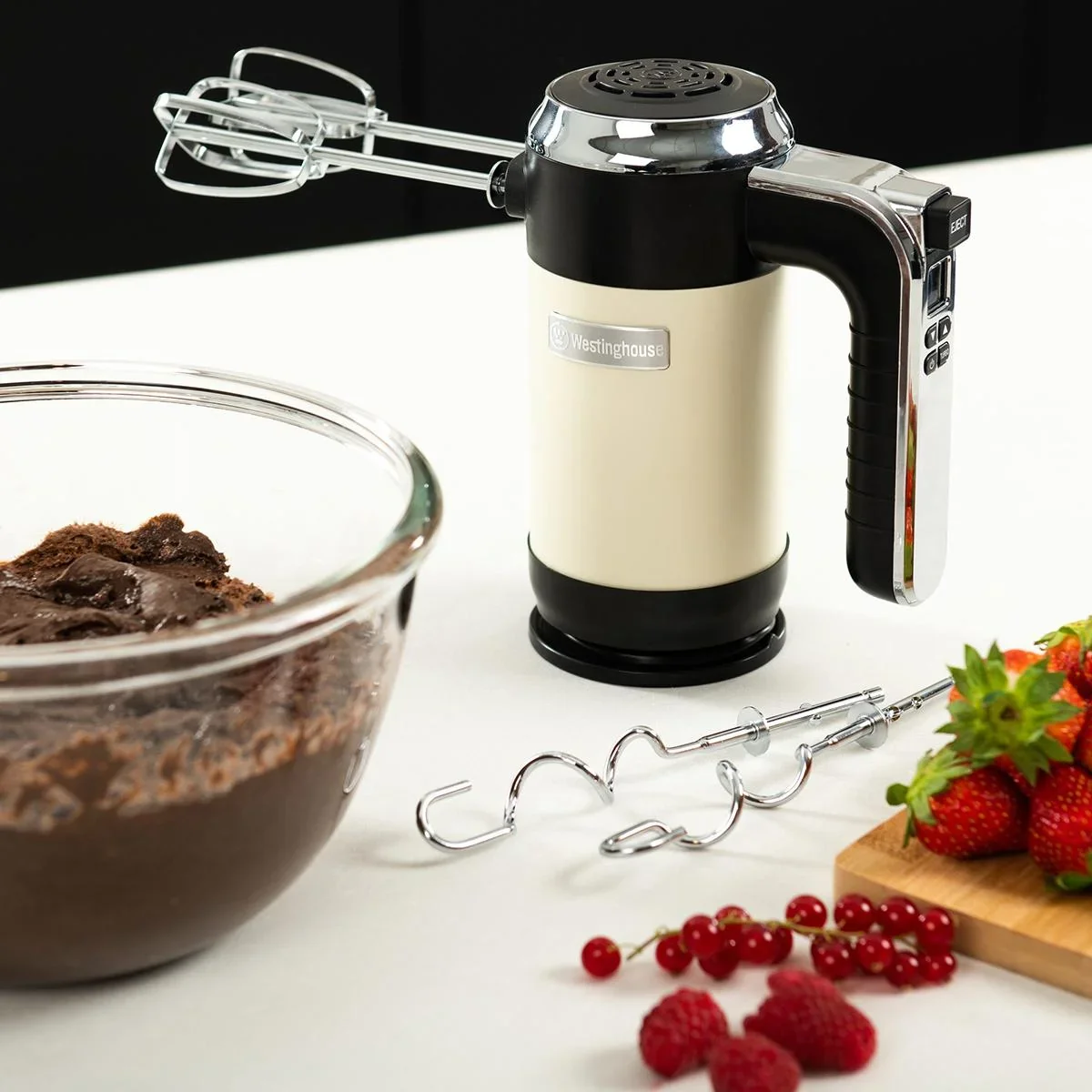 Retro-Handmixer - Weiß - 2