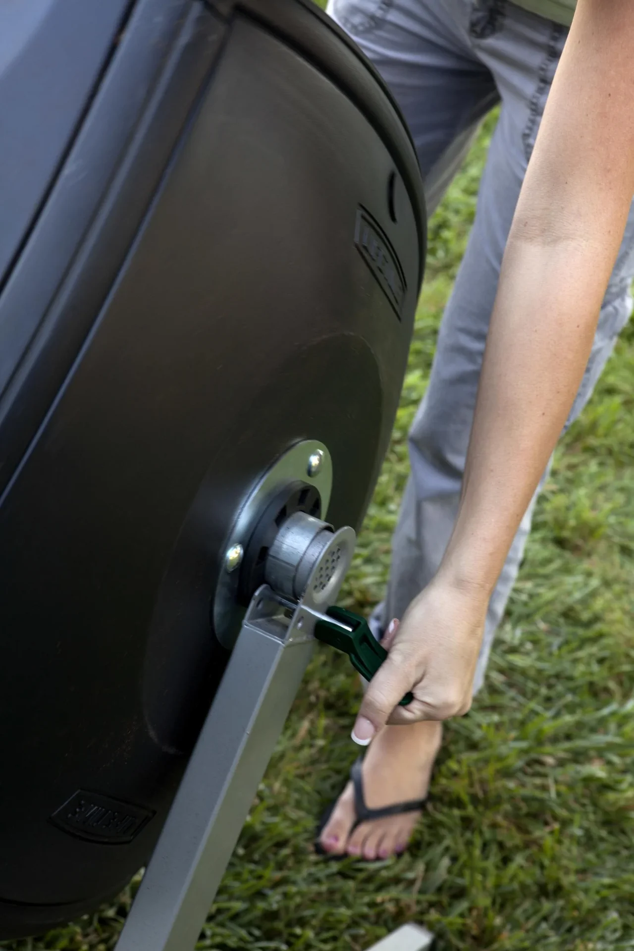 Kunststoff rotierender Kompost-Zwilling mit 380 Liter Volumen - 4