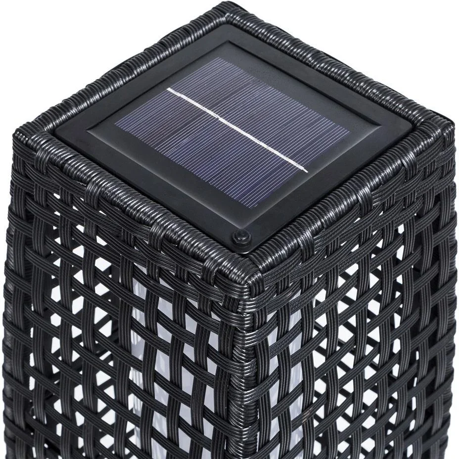 Solar-Gartenleuchte Polyrotan 25 LED 70cm - 2