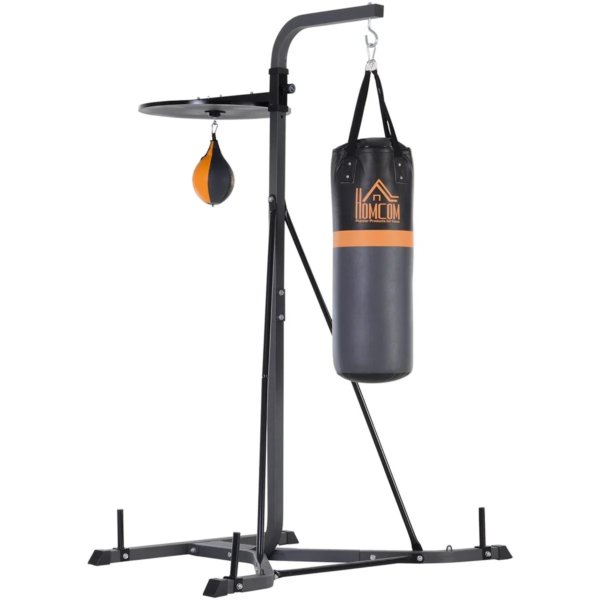 Boxsackständer mit Punchingball schwarz - 5
