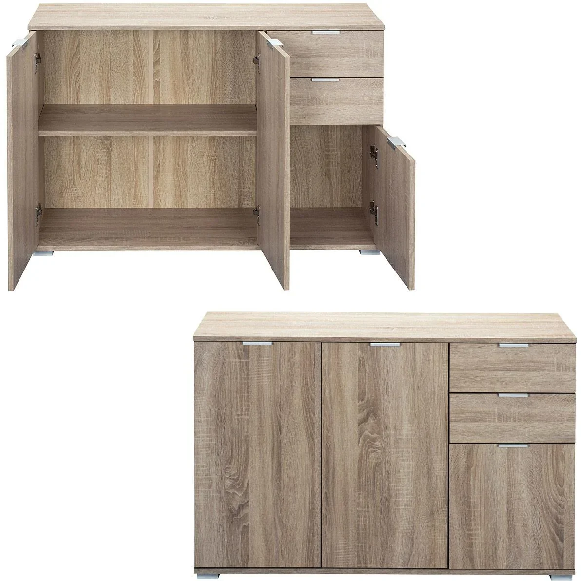 Schubladenkommode Alba Typ DB131 Eiche - 1