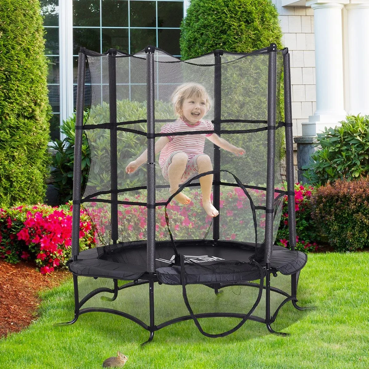 Trampolin für Kinder schwarz - 7