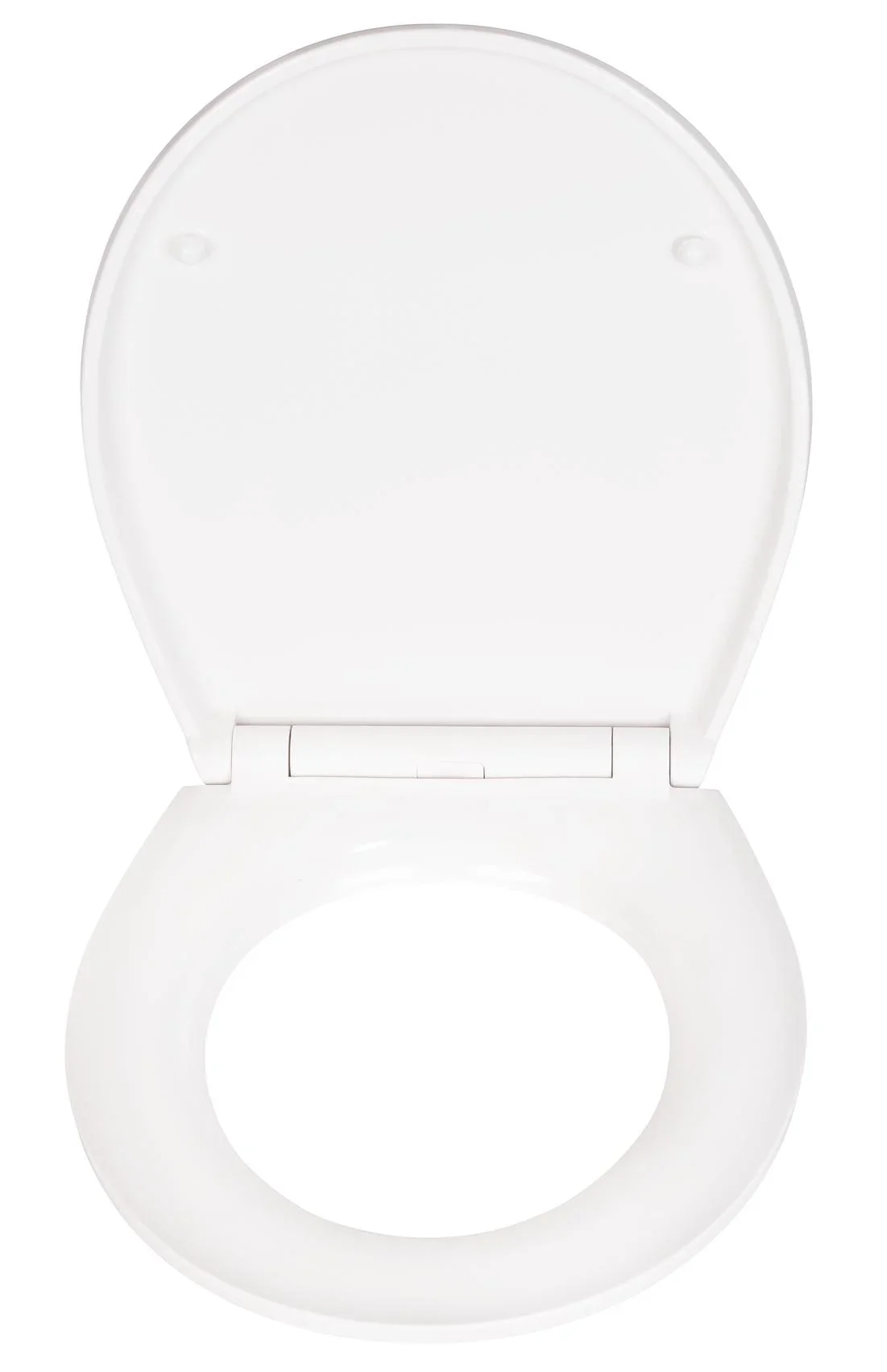 Premium WC-Sitz White Marble mit Relief, aus antibakteriellem Duroplast, mit Absenkautomatik - 0