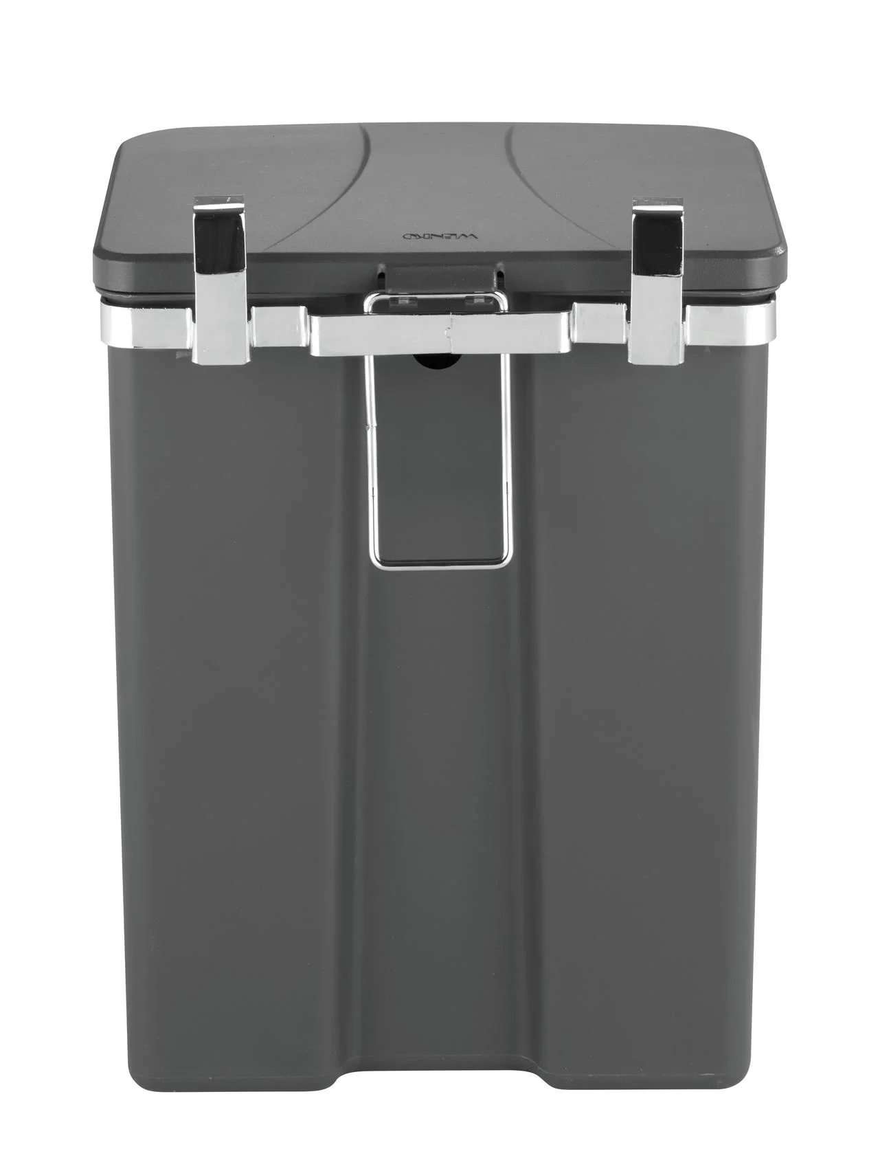 Tür-Abfalleimer, 12 Liter, Grau/ Silberfarben - 9
