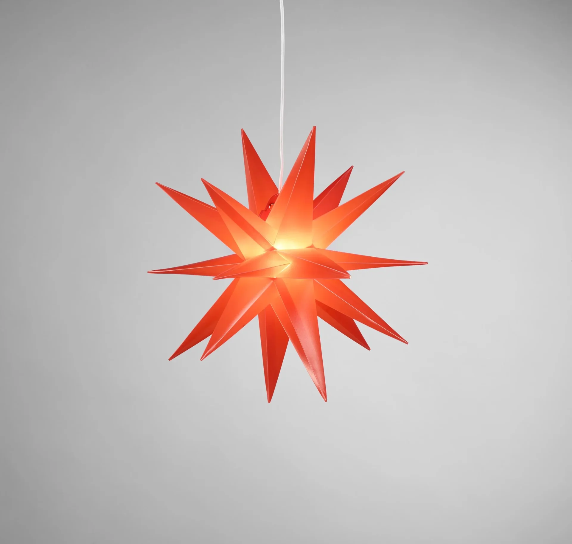 LED Kunststoffstern rot 35 cm - 0