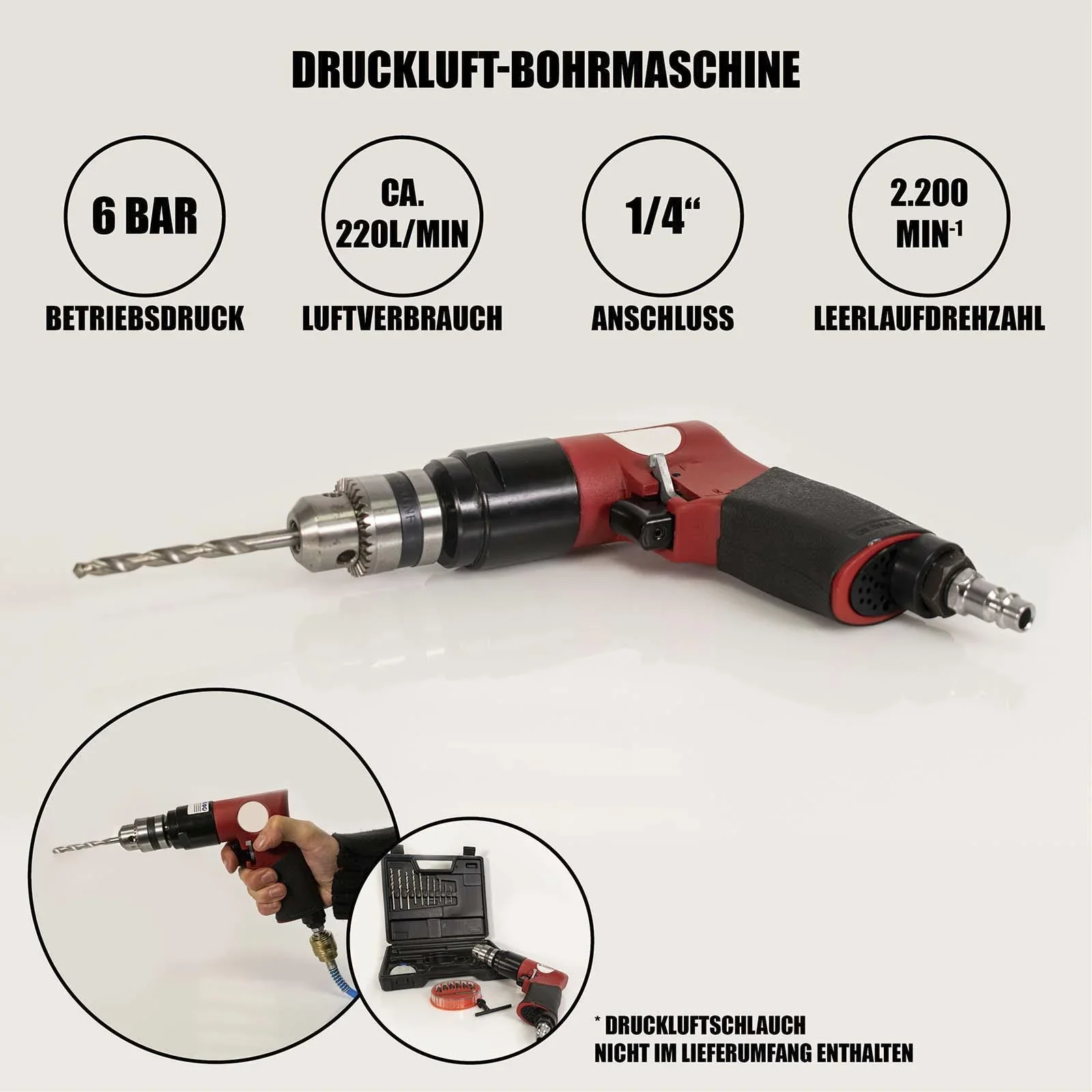 Druckluft-Bohrmaschine - 3