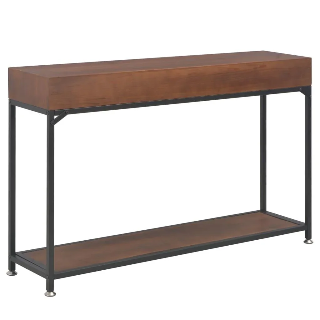 Wandtisch mit 3 Schubladen 120x30x76 cm Kiefer massiv - 3