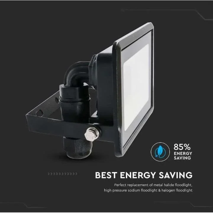 VT-138 LED-Flutlicht - 30W - 2340 Lm - 3000K - Schwarz - 1
