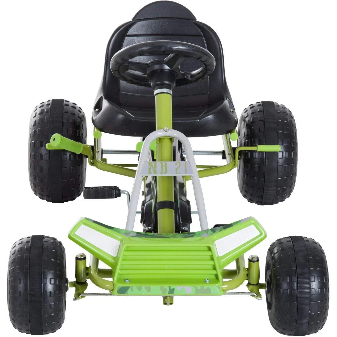 Tretauto Go Kart Tretfahrzeug ab 3 Jahre Grün - 3
