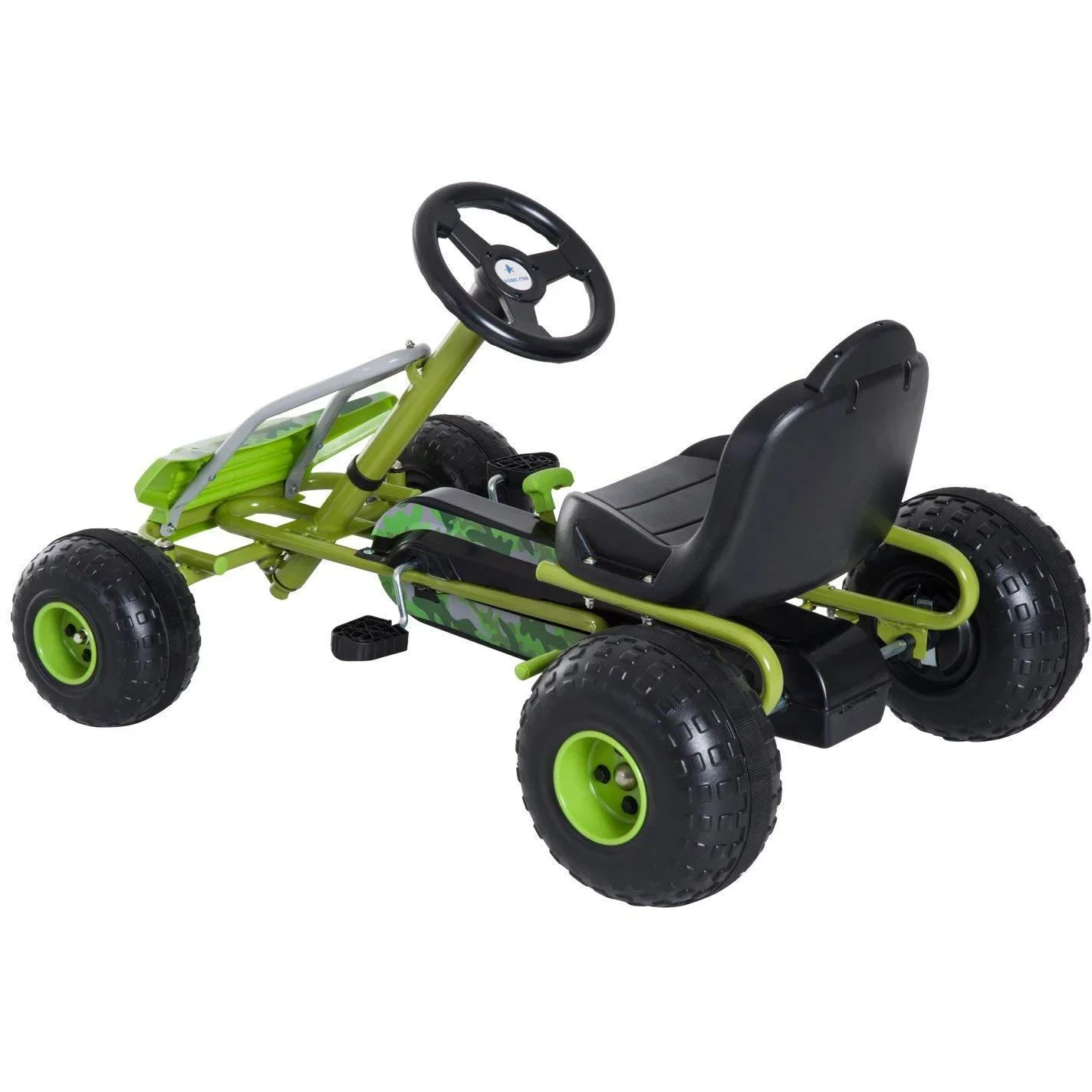 Tretauto Go Kart Tretfahrzeug ab 3 Jahre Grün - 5