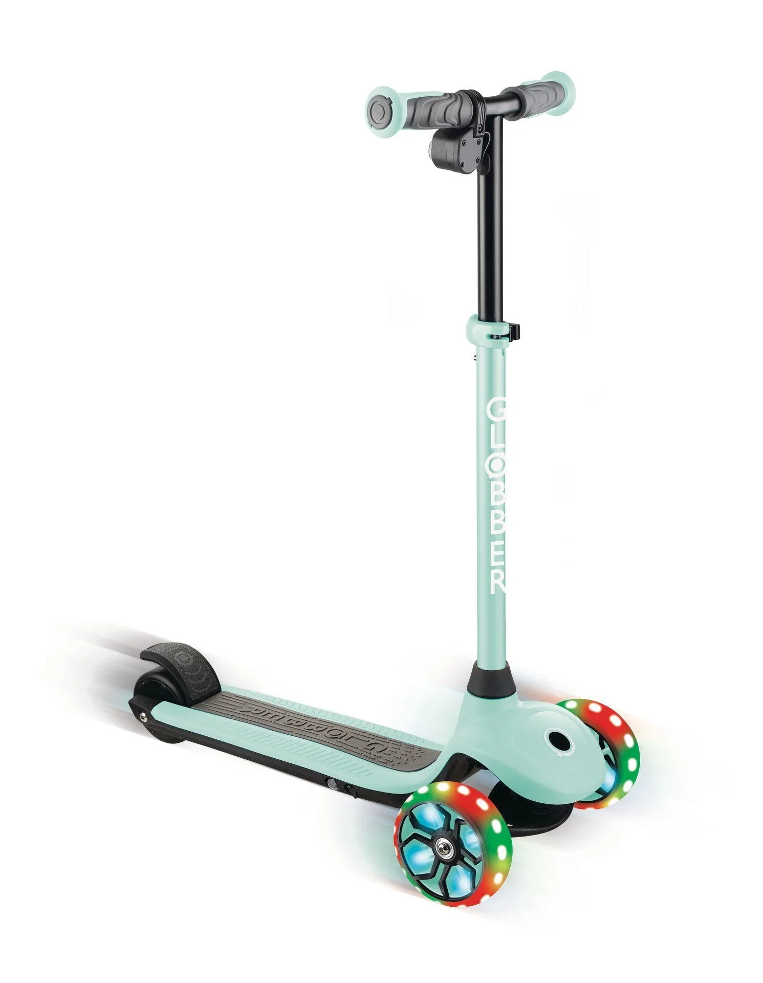 ONE K E-MOTION 4 PLUS   E-Scooter, Lithium-Batterie, 80 W Motor, 125/90 mm, 3-rädrig, LED-Rollen, mint - 2