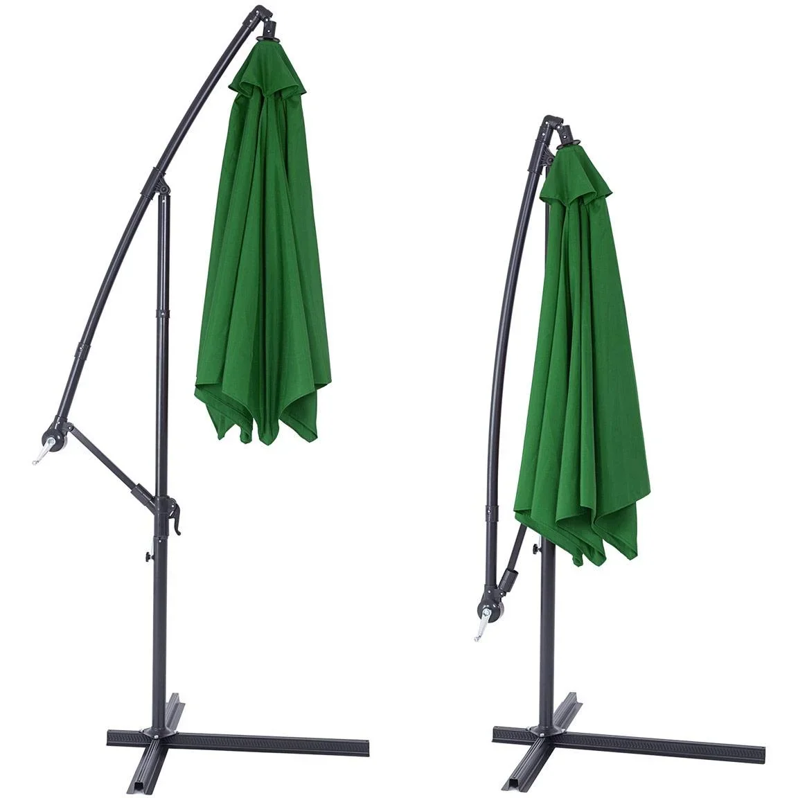 Sonnenschirm Aluminium Ø 300cm grün mit UV-Schutz 40+ - 2