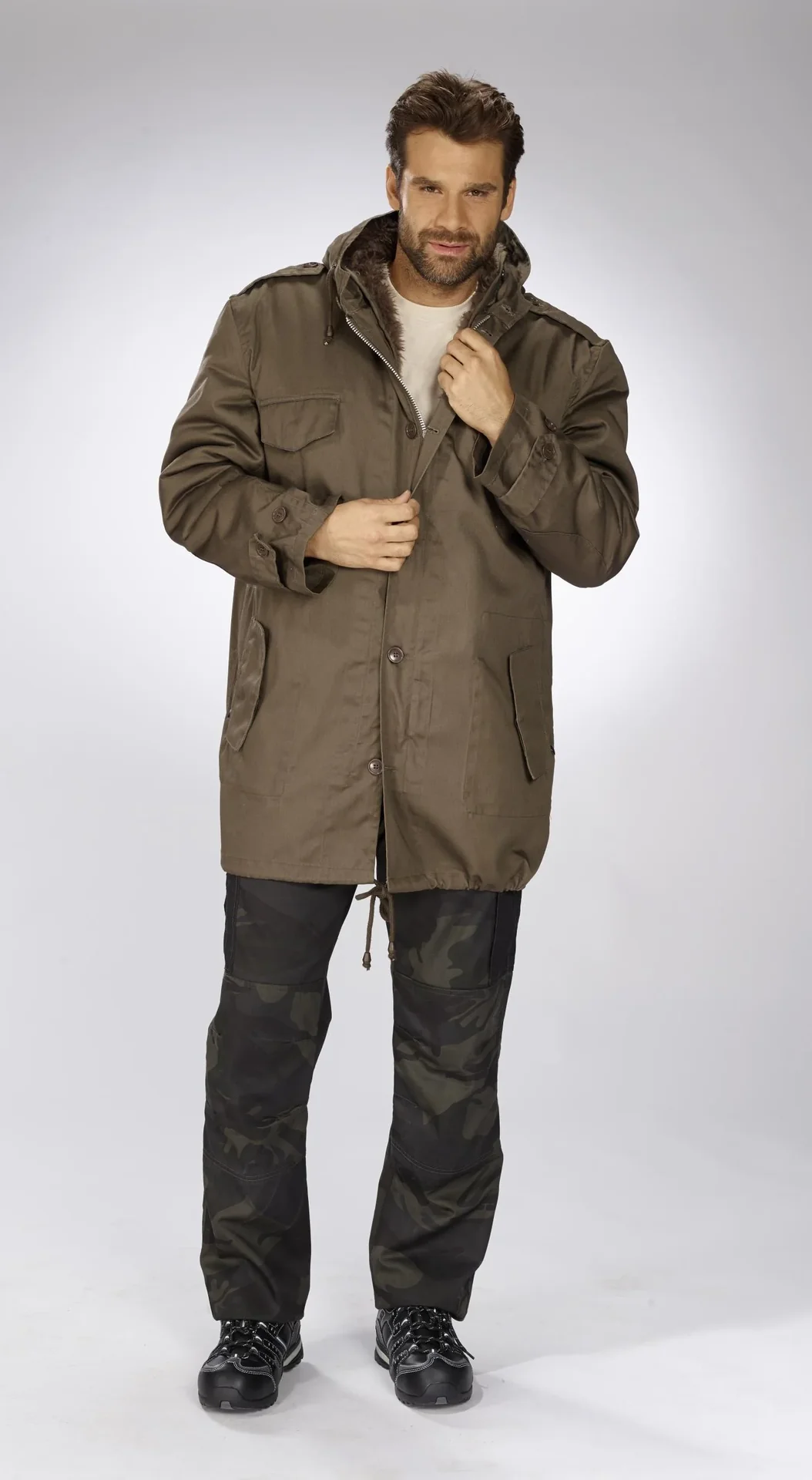 Parka, Farbe steingrau, Gr.L - 7