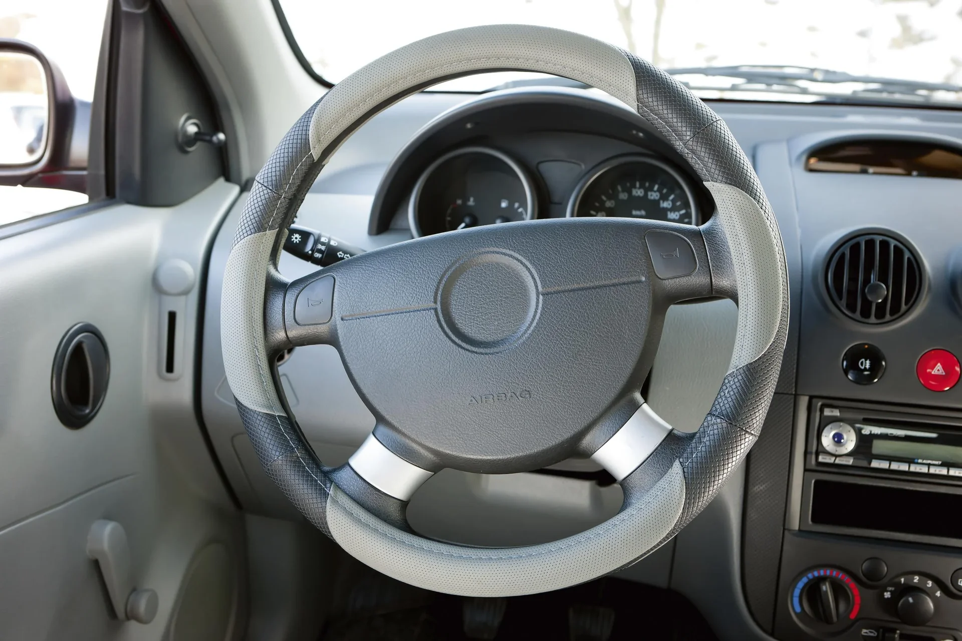 Lenkradbezug Sport, grau - 0