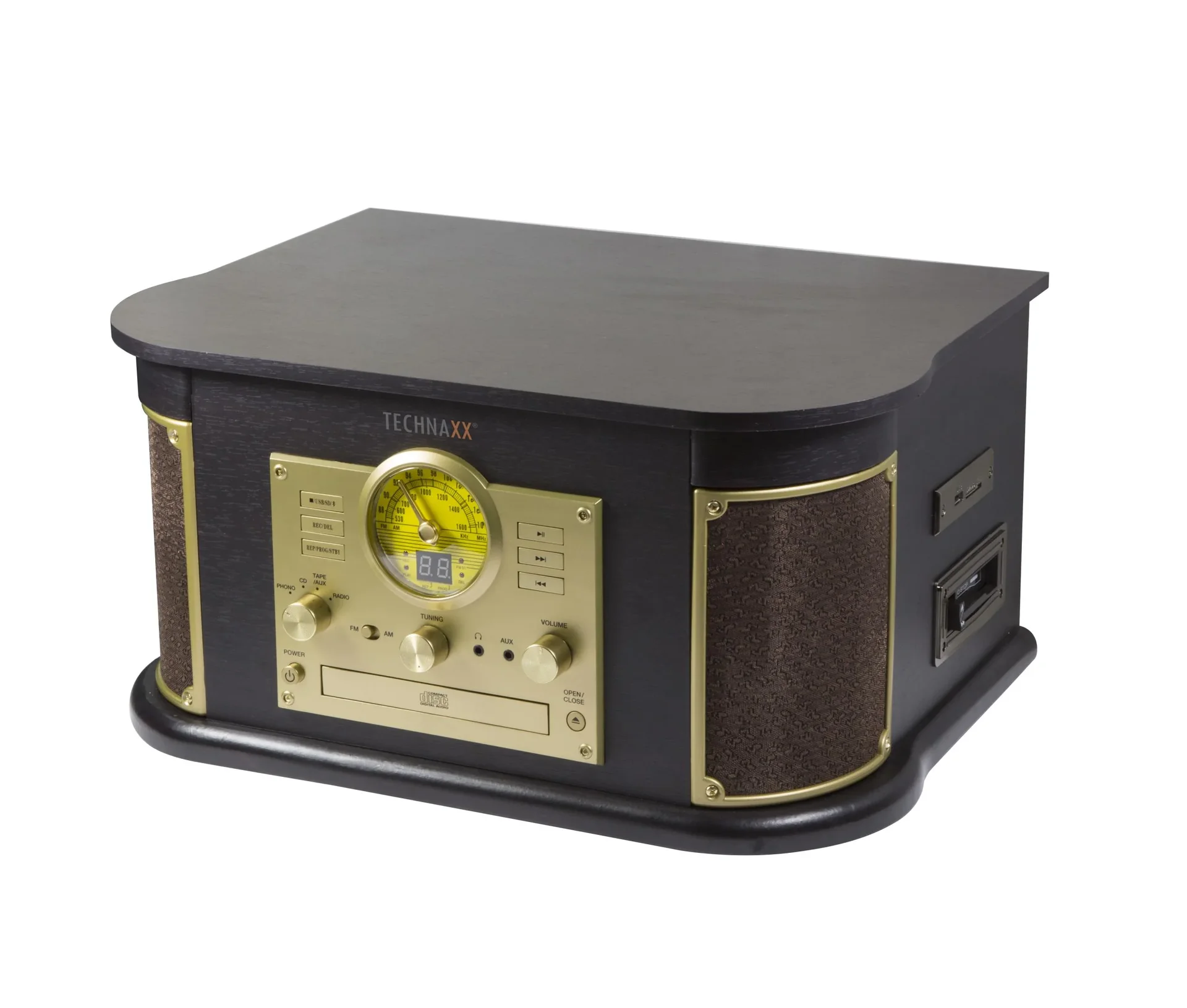 Nostalgie Bluetooth Plattenspieler mit integrierter Digitalisierungsfunktion - 1