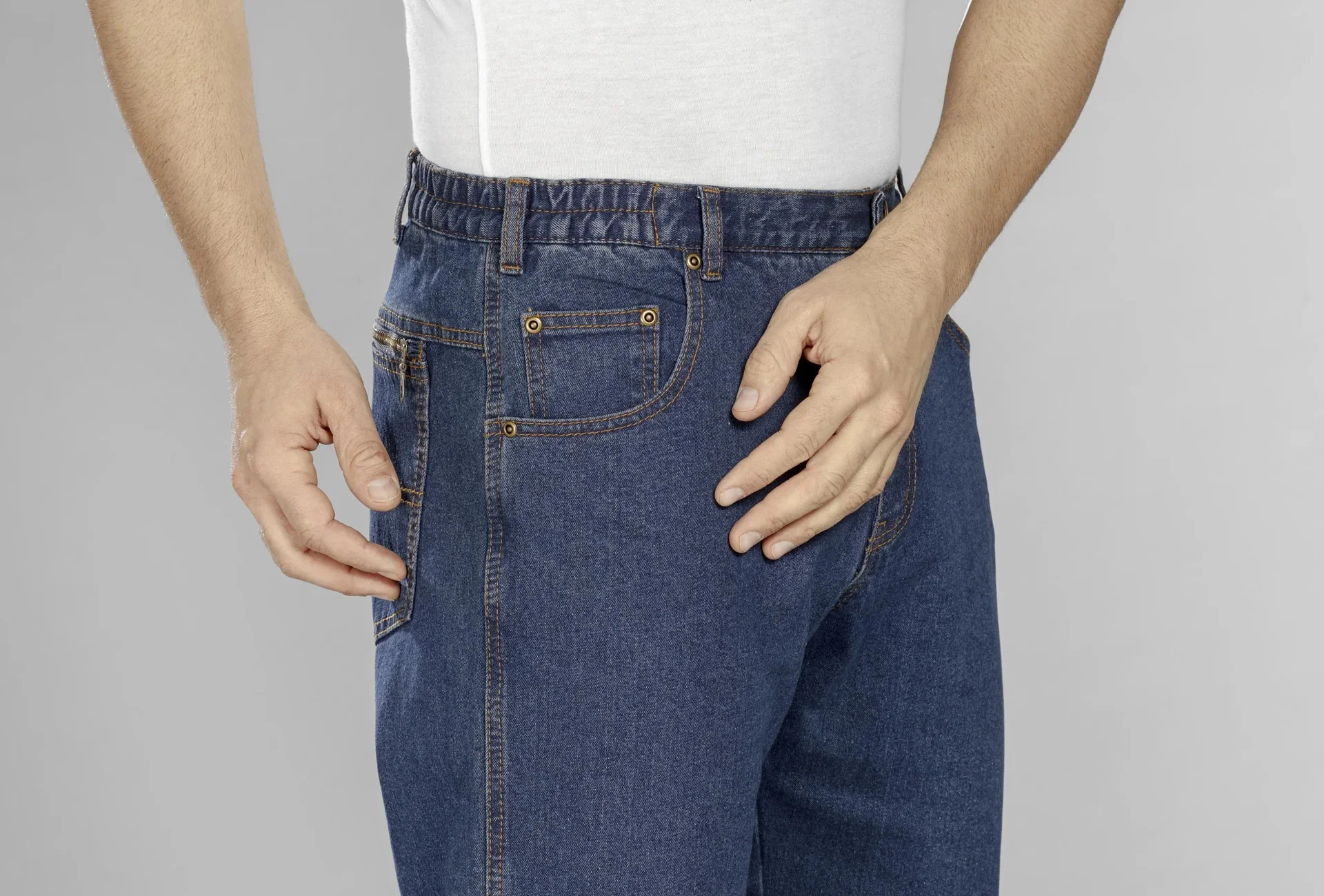 Extraleichte Reisejeans, Farbe blue stone, Gr.27 - 3